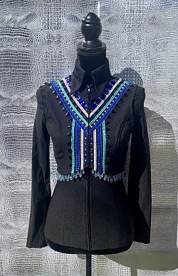 Royal blue and Aqua Bolero