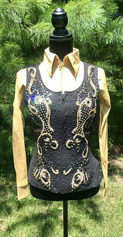 Black and Gold Vest