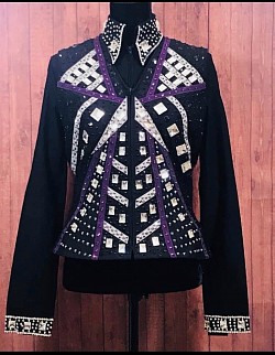 Black, Purple and Silver Vest