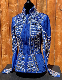 Royal Blue and Silver Showmanship Jacket