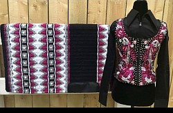 Youth Black and Hot Pink Vest